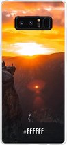 Samsung Galaxy Note 8 Hoesje Transparant TPU Case - Rock Formation Sunset #ffffff