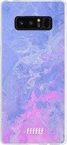 Samsung Galaxy Note 8 Hoesje Transparant TPU Case - Purple and Pink Water #ffffff