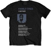 Tupac - Family Tree Heren T-shirt - XL - Zwart