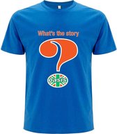 Oasis Heren Tshirt -2XL- Question Mark Blauw