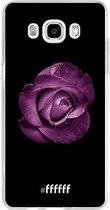 Samsung Galaxy J5 (2016) Hoesje Transparant TPU Case - Purple Rose #ffffff