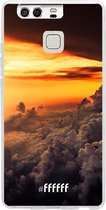 Huawei P9 Hoesje Transparant TPU Case - Sea of Clouds #ffffff