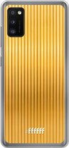 Samsung Galaxy A41 Hoesje Transparant TPU Case - Bold Gold #ffffff