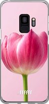 Samsung Galaxy S9 Hoesje Transparant TPU Case - Pink Tulip #ffffff