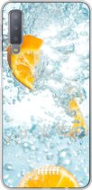 Samsung Galaxy A7 (2018) Hoesje Transparant TPU Case - Lemon Fresh #ffffff