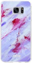 Samsung Galaxy S7 Hoesje Transparant TPU Case - Abstract Pinks #ffffff