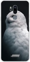 LG G7 ThinQ Hoesje Transparant TPU Case - Witte Uil #ffffff