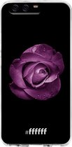 Huawei P10 Hoesje Transparant TPU Case - Purple Rose #ffffff