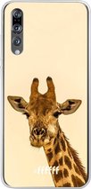 Huawei P20 Pro Hoesje Transparant TPU Case - Giraffe #ffffff