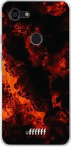 Google Pixel 3 XL Hoesje Transparant TPU Case - Hot Hot Hot #ffffff
