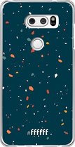 LG V30 (2017) Hoesje Transparant TPU Case - Terrazzo N°9 #ffffff