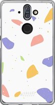 Nokia 8 Sirocco Hoesje Transparant TPU Case - Terrazzo N°6 #ffffff