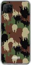 Huawei P40 Lite Hoesje Transparant TPU Case - Graffiti Camouflage #ffffff