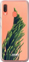 Samsung Galaxy A20e Hoesje Transparant TPU Case - Waving Plant #ffffff