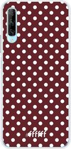 Huawei P Smart Pro Hoesje Transparant TPU Case - Burgundy Dots #ffffff