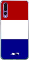 Huawei P30 Hoesje Transparant TPU Case - Nederlandse vlag #ffffff