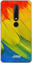 Nokia X6 (2018) Hoesje Transparant TPU Case - Macaw Hues #ffffff