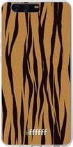 Huawei P10 Plus Hoesje Transparant TPU Case - Tiger Print #ffffff