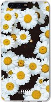 Huawei P10 Plus Hoesje Transparant TPU Case - Daisies #ffffff