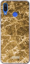 Huawei Nova 3 Hoesje Transparant TPU Case - Gold Marble #ffffff
