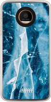 Motorola Moto Z Force Hoesje Transparant TPU Case - Cracked Ice #ffffff