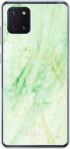 Samsung Galaxy Note 10 Lite Hoesje Transparant TPU Case - Pistachio Marble #ffffff