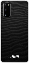 Samsung Galaxy S20 Hoesje Transparant TPU Case - Black Beach #ffffff