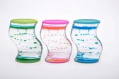 Vloeibare ZigZag Zandloper / Lavaloper - Set van 3