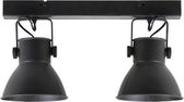 Eliano Opbouwspot 2 lichts op balk mat zwart - Industrieel - Light & Living - 2 jaar garantie