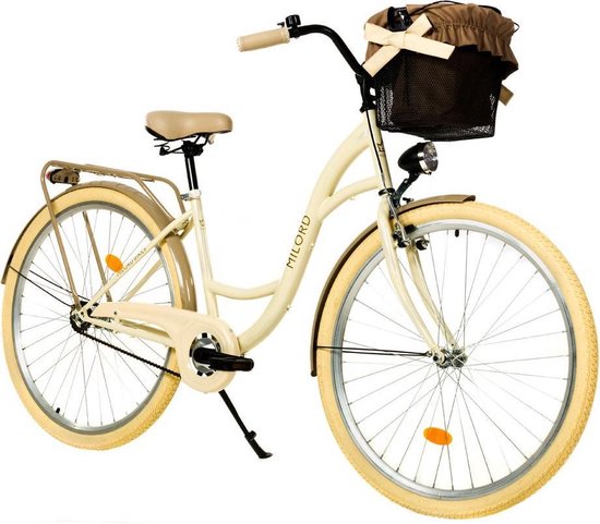 Nuttig gebruiker boog Milord - Comfortfiets met mand - Hollandse fiets - stadsfiets - retro  vintage - 28... | bol.com