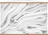 Schoolplaat – Witte Doeken - 120x80cm Foto op Textielposter (Wanddecoratie op Schoolplaat)