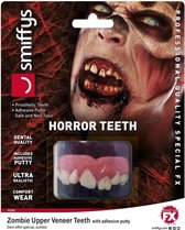 SMIFFYS - Super realistisch luxe zombie gebitje voor volwassenen - Accessoires > Tanden > Nepgebit