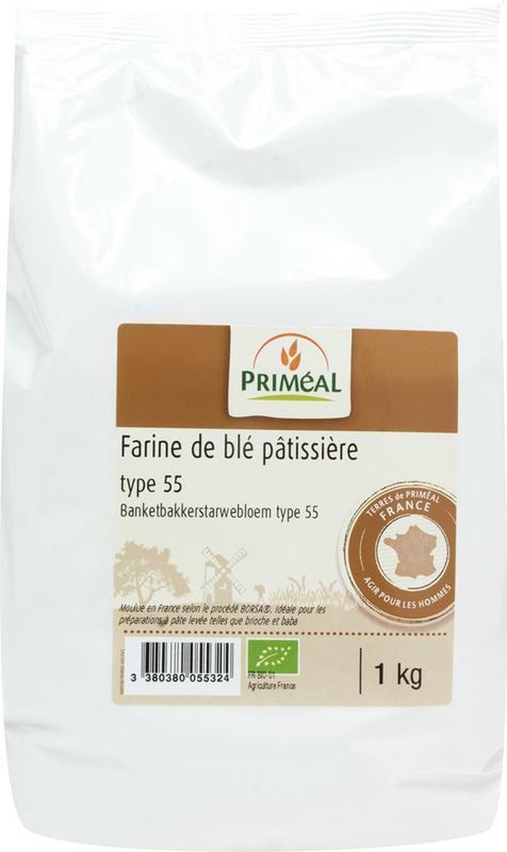 Priméal Banketbakkers Tarwebloem T55 Bio (1000 gr)