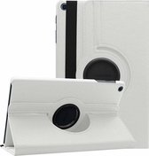 P.C.K. Hoesje/Boekhoesje/Bookcover/Bookcase/Book draaibaar wit geschikt voor Samsung Galaxy Tab A7 2020 10.4 Inch (T500/T505) MET PEN