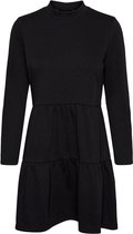Vmnatalia l/s frill sweat dress Black.