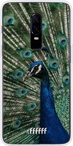 OnePlus 6 Hoesje Transparant TPU Case - Peacock #ffffff
