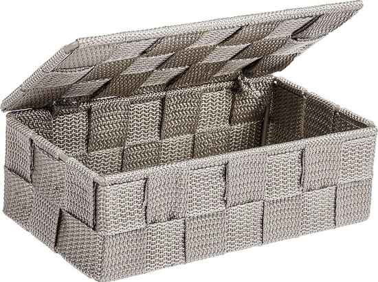 Wenko opbergdoos Barcelona voor de badkamer met deksel wit onbreekbaar plastic Wenko opbergdoos Barcelona voor de badkamer met deksel wit onbreekbaar plastic