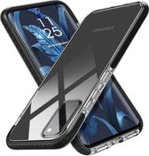 TPU Back Cover Geschikt voor: Samsung Galaxy S20 Plus - hoesje transparant met zwart rand