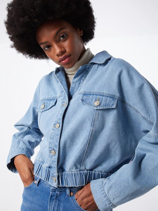 Noisy May tussenjas Blauw Denim-Xs