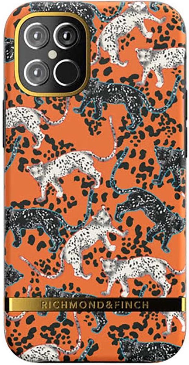 Richmond & Finch Orange Leopard luipaarden hoesje voor iPhone 12 mini - oranje