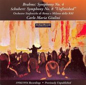 Brahms: Symphony No.4 (Rome 1956), Schubert: Sym 8