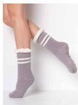Teddy kachel sokken | basic | grijs