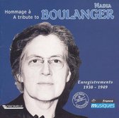 Tribute to Nadia Boulanger: Enregistrements 1930-1949