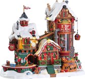 Lemax Elf Made Toy Factory Villages de Noël Lemax - Avec éclairage - Adaptateur 4,5 V (AA)