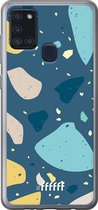 Samsung Galaxy A21s Hoesje Transparant TPU Case - Terrazzo N°7 #ffffff