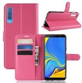 Samsung A50 Hoesje Wallet Case Roze