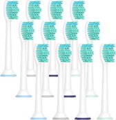 12 Opzetborstels voor elektrische tandenborstels van Philips Sonicare