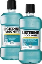 Listerine - Cool Mint - Mondwater - 2 x 500 ml