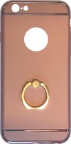 Fit Fashion - Hardcase Hoesje -  Met ring - Geschikt voor iPhone 6/6S - Roze