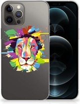 Telefoonhoesje iPhone 12 Pro Max Back Cover Siliconen Hoesje Super als Cadeautjes voor Jongens Lion Color